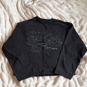 Dreamers club Black Graphic Long Sleeve Shirt